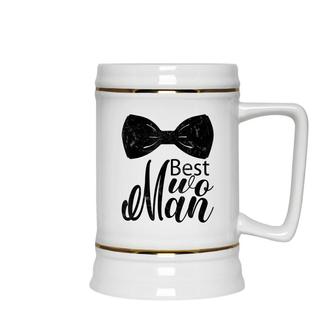 Best Wo Man For Wedding Bachelor Party Best Man Ceramic Beer Stein - Seseable