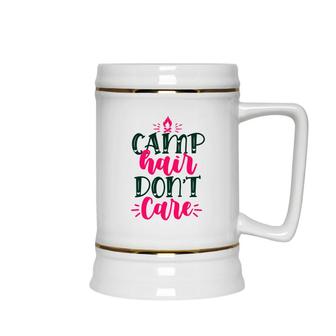 Camp Hair Do Not Care Travel To Explore Ceramic Beer Stein - Seseable