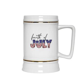 Fourth Of July July Independence Day Great 2022 Ceramic Beer Stein | Seseable UK