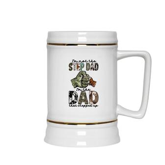 I Am Not The Step Dad I Am The Dad That Stepped Up Hero Father Ceramic Beer Stein - Seseable