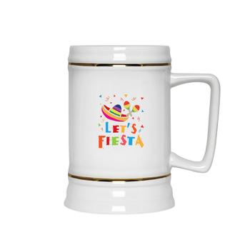 Lets Fiesta Colorful Great Decoration Gift For Human Ceramic Beer Stein - Seseable