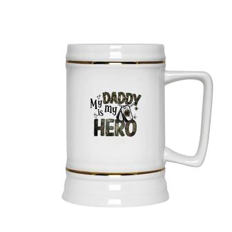 My Daddy Is My Hero Dad Best Father In The World Ceramic Beer Stein - Seseable