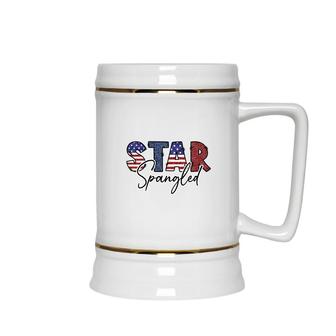 Star Spangled July Independence Day Great 2022 Ceramic Beer Stein - Seseable