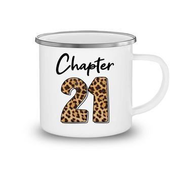 21St Birthday Animal Chapter 21 Leopard Camping Mug - Seseable