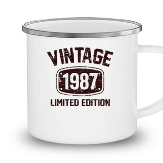 35 Years Old Vintage 1987 Limited Edition 35Th Birthday Camping Mug - Seseable