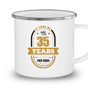35Th Birthday Gifts For Daughter Age 35 Years Old Retro 1986 Ver2 Camping Mug - Seseable