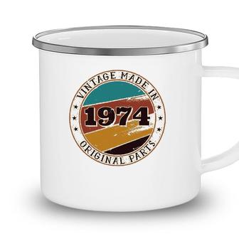 47Th Birthday Retro Vintage 47 Years Old Made In 1974 Gift Camping Mug - Seseable