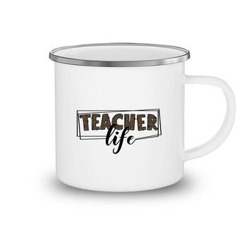 A Teacher Life Is A Useful Book Because It Doesnt Contain Much Knowledge Camping Mug - Seseable