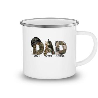 Amazing Dad Man Myth Legend Hero Dad Camping Mug - Seseable