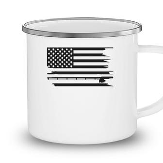 American Flag Fishing Clothing - Fishing Camping Mug - Seseable