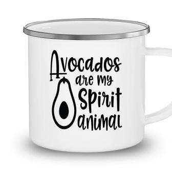 Avocados Are My Spirit Animal Funny Avocado Camping Mug - Seseable