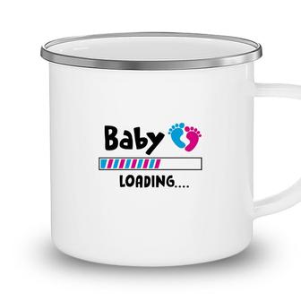 Baby Loading Baby Gender Reveal Party Foot Camping Mug - Seseable