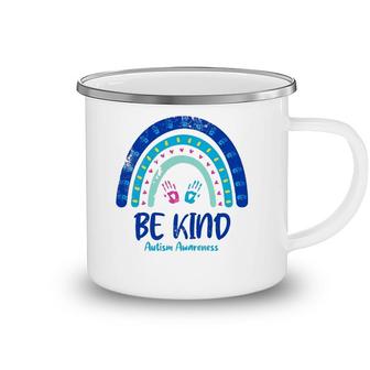 Be Kind Autism Awareness Month Camping Mug | Mazezy