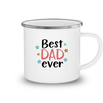 Best Dad Ever Stars Pink Daddy Colors Gift Fathers Day Camping Mug - Seseable