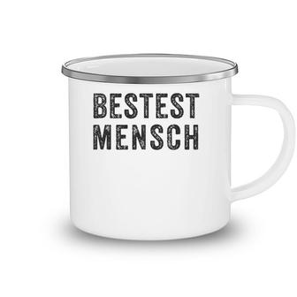 Bestest Mensch Funny Yiddish Jewish Humor Best Man Camping Mug