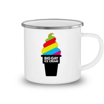 Big Gay Ice Cream Lovers Gift Camping Mug | Mazezy