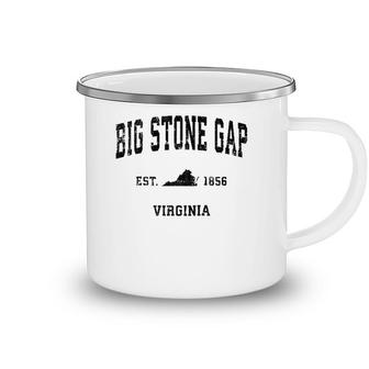 Big Stone Gap Virginia Va Vintage Sports Design Black Print Raglan Baseball Tee Camping Mug | Mazezy