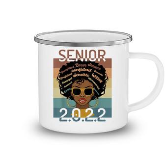 Black Senior 2022 Melanin Afro Black Smart For Women Girls Camping Mug - Seseable