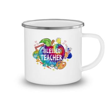 Blessed Teacher With A Lot Of Useful And Interesting Subject Knowledge Camping Mug - Seseable
