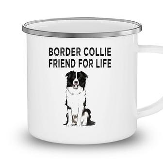 Border Collie Friend For Life Dog Lover Friendship Camping Mug - Seseable