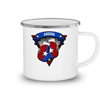 Caguas Puerto Rico Boxing Gloves Puerto Rican Camisas Camping Mug | Mazezy