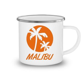 California Palm Tree Malibu Camping Mug | Mazezy