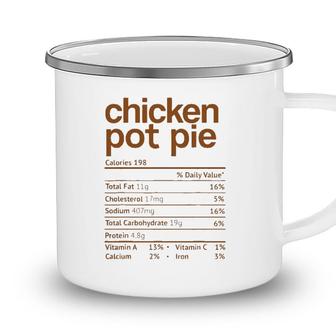 Chicken Pot Pie Nutrition Facts Funny Thanksgiving Christmas Camping Mug - Seseable