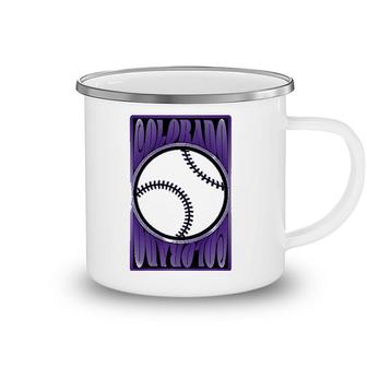 Colorado Hippie Graphic Design Baseball Camping Mug | Mazezy