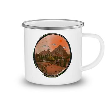 Colorful Mountains Camp Life Design For Mothers Day Camping Mug - Seseable