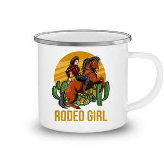 Cowgirl Horse Riding Horsewoman Western Rodeo Girl Camping Mug | Mazezy