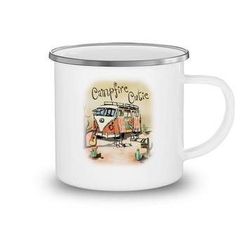 Cute Custom Campfire Cutie Camp Life Idea Gift Camping Mug - Seseable