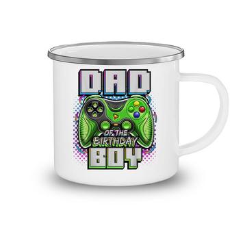 Dad Of The Birthday Boy Matching Video Game Birthday Party Camping Mug - Seseable
