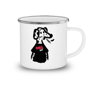 Dare Dog Bad Dogs Club Smoking Dalmatian Dog Camping Mug | Mazezy