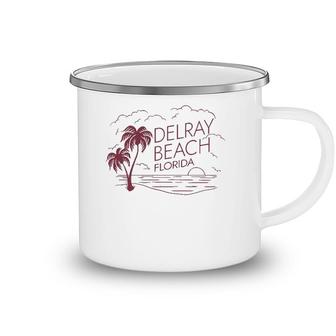 Delray Beach Florida Usa Vacation Souvenir Camping Mug | Mazezy