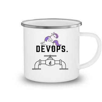 Devops Engineer Unicorn Funny Gift Camping Mug | Mazezy
