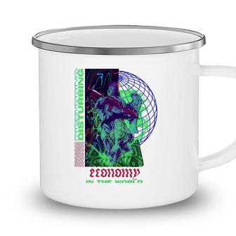 Disturbing Economy - Sad Aesthetic Edgy Streetwear Camping Mug - Seseable