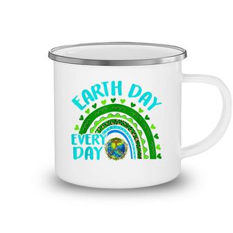 Earth Day Everyday Rainbow Love World Earth Day Anniversary Camping Mug - Seseable