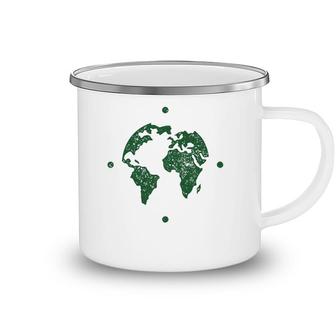Earth Day Teacher Recycle Vintage Recycling Earth Day Camping Mug | Mazezy
