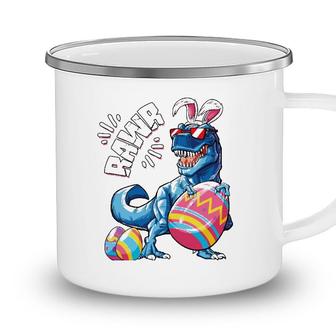 Easter Bunny Dinosaurrex Eggs Boys Kids Girl Rawr Camping Mug - Seseable