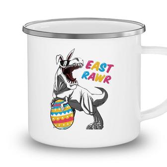 Easter Trex For Kids Boys Dinosaur Bunny Eastrawr Camping Mug - Seseable