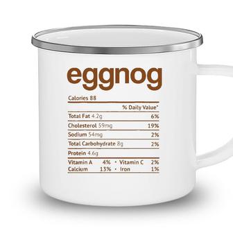 Eggnog Nutrition Facts Funny Thanksgiving Christmas Food Camping Mug - Seseable
