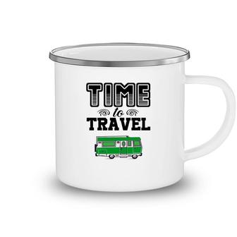 Explore Lover Always Spends More Time To Travel Camping Mug - Seseable