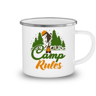 Explore Travel Lover Makes Camp Rules For Them Camping Mug - Seseable