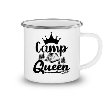 Explore Travel Lovers Are People Who Camp Queen Camping Mug - Seseable