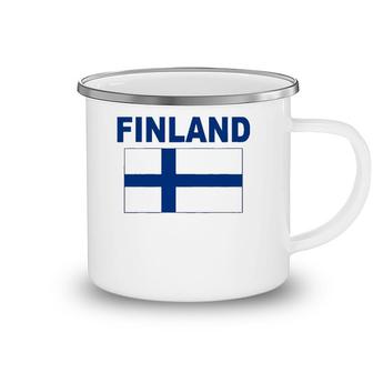 Finland Flag Cool Finnish Suomi Flags Gift Top Tee Camping Mug