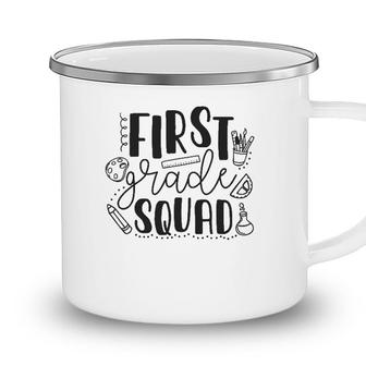 First Grade Squad 1St Grade Teacher Camping Mug - Seseable