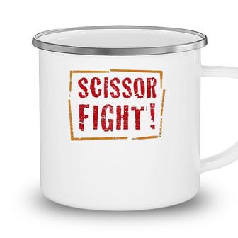 Funny Scissor Fight Grade School Teacher Student Camping Mug - Seseable