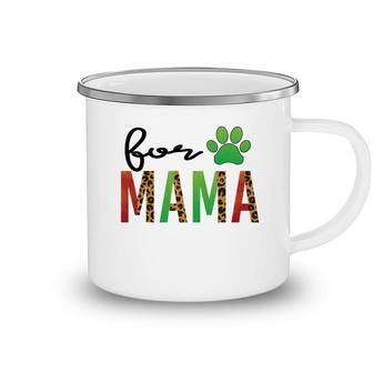 Fur Mom Green Animal Lag Meaning Gift Camping Mug - Seseable
