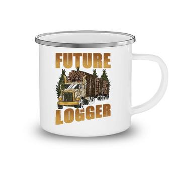 Future Logger Lumberjack Wood Cutter Logging Sawmill Gift Camping Mug | Mazezy