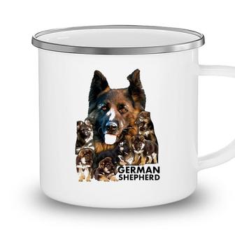 German Shepherd Family Dogs Tee Gifts Camping Mug - Seseable